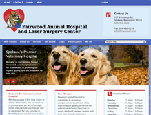 Tablet Screenshot of fairwoodvet.com